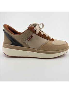 Kizik Brisbane Womens Size 6.5D Ivory Brown Athletic Running Shoes Sneakers